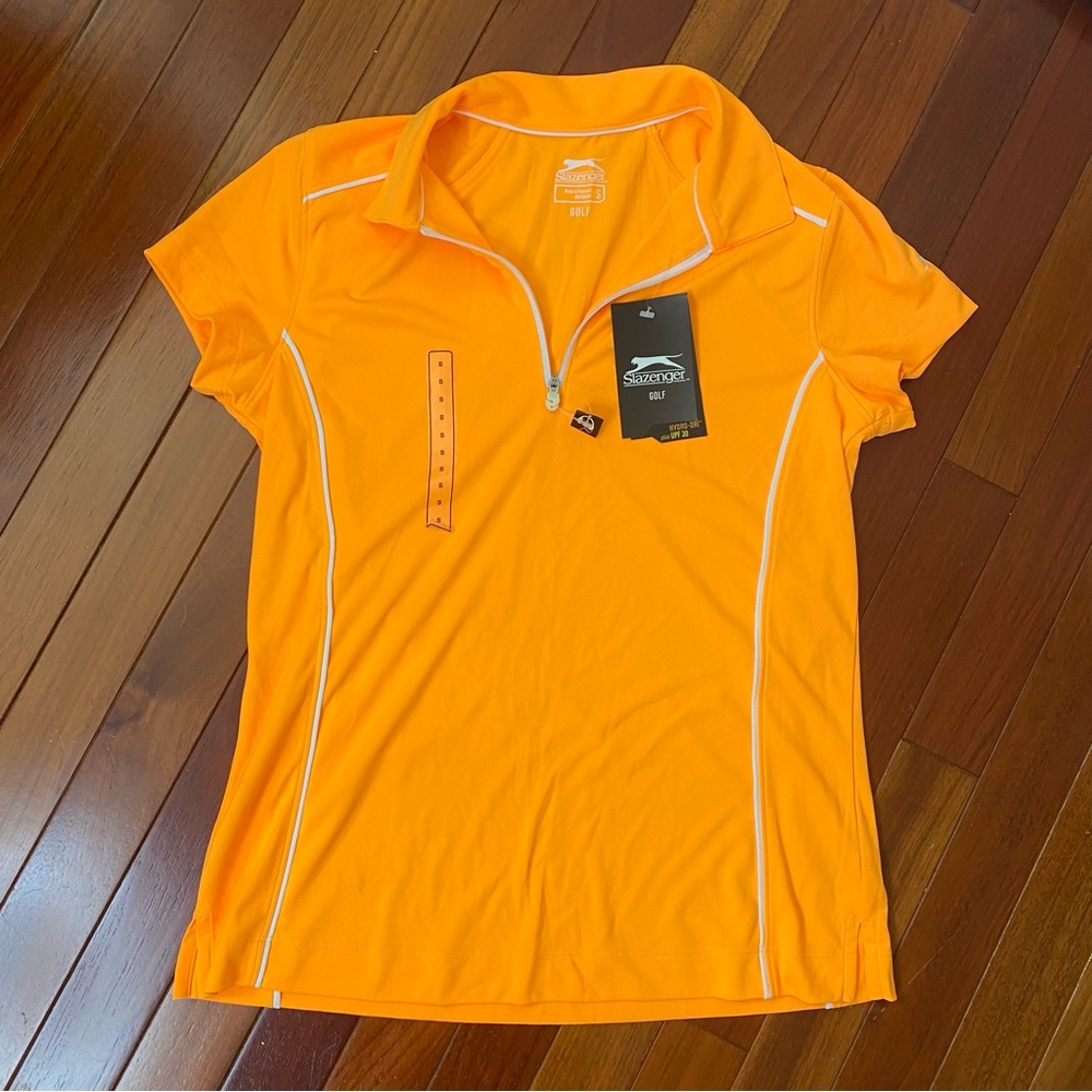 Slazenger Hydro-Dri Golf Polo Orange Size S
